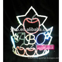 wholesale boutique top quality apple pie pageant tiara